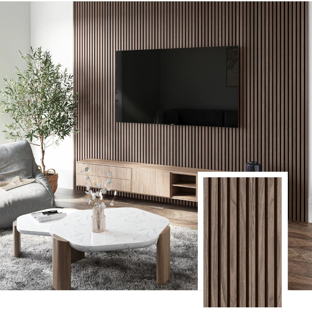 House™ Premium Acoustic Slat Wall Panel — Natural Oak (2.7 × 1.10 m)